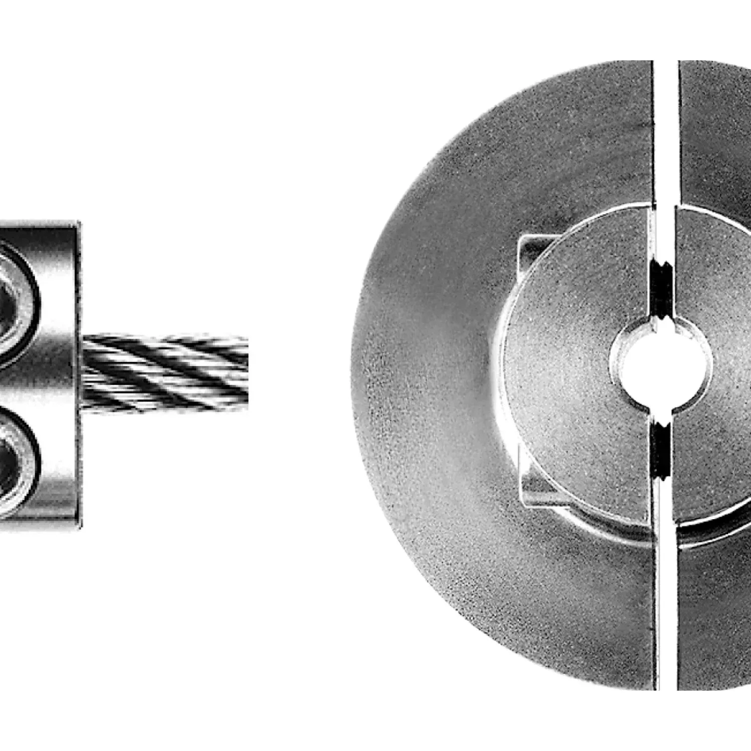 2-part flange ring without drilling self-assembly