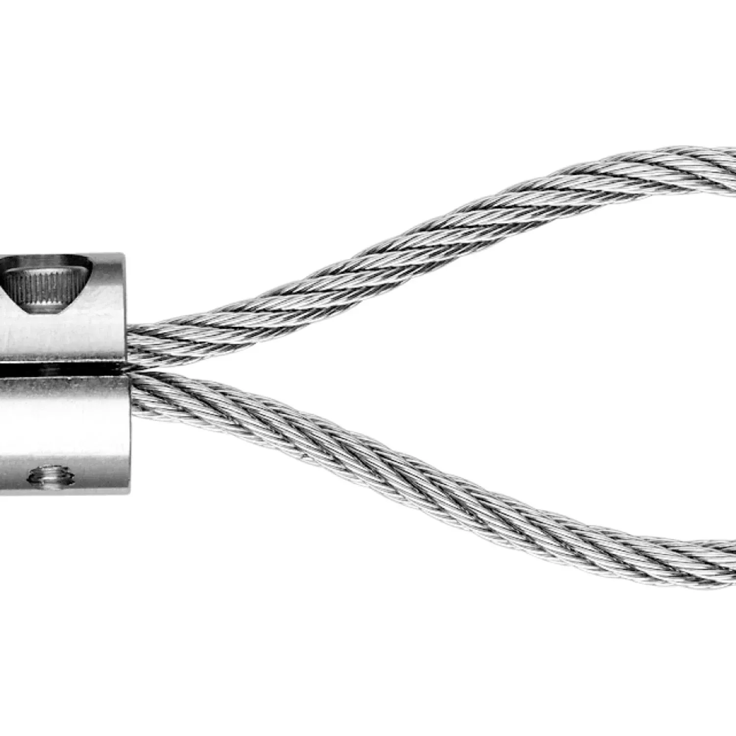 2-part loop clamp without thimble self-assembly light