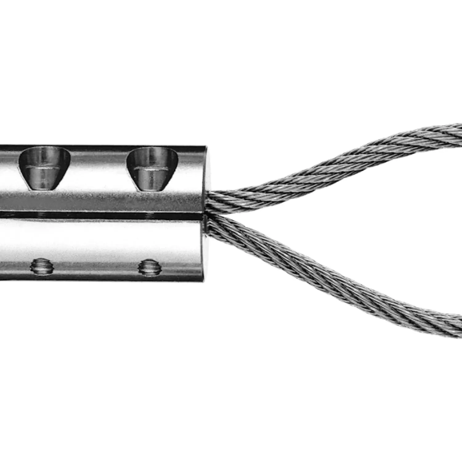 2-part loop clamp without thimble self-assembly