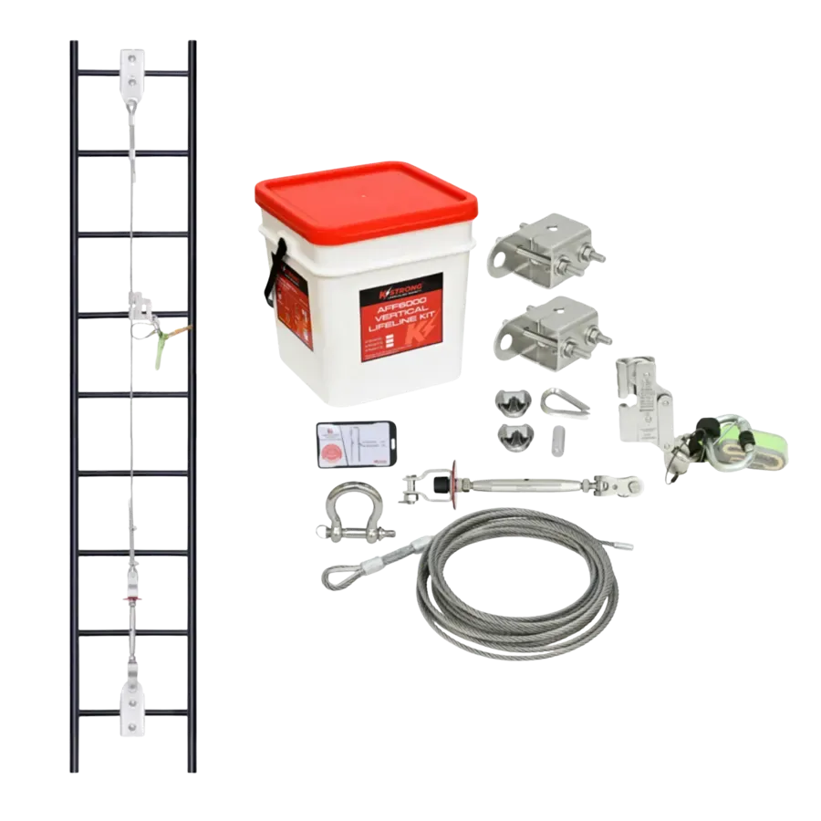 Vertical Ladder Lifeline Kit 10 m