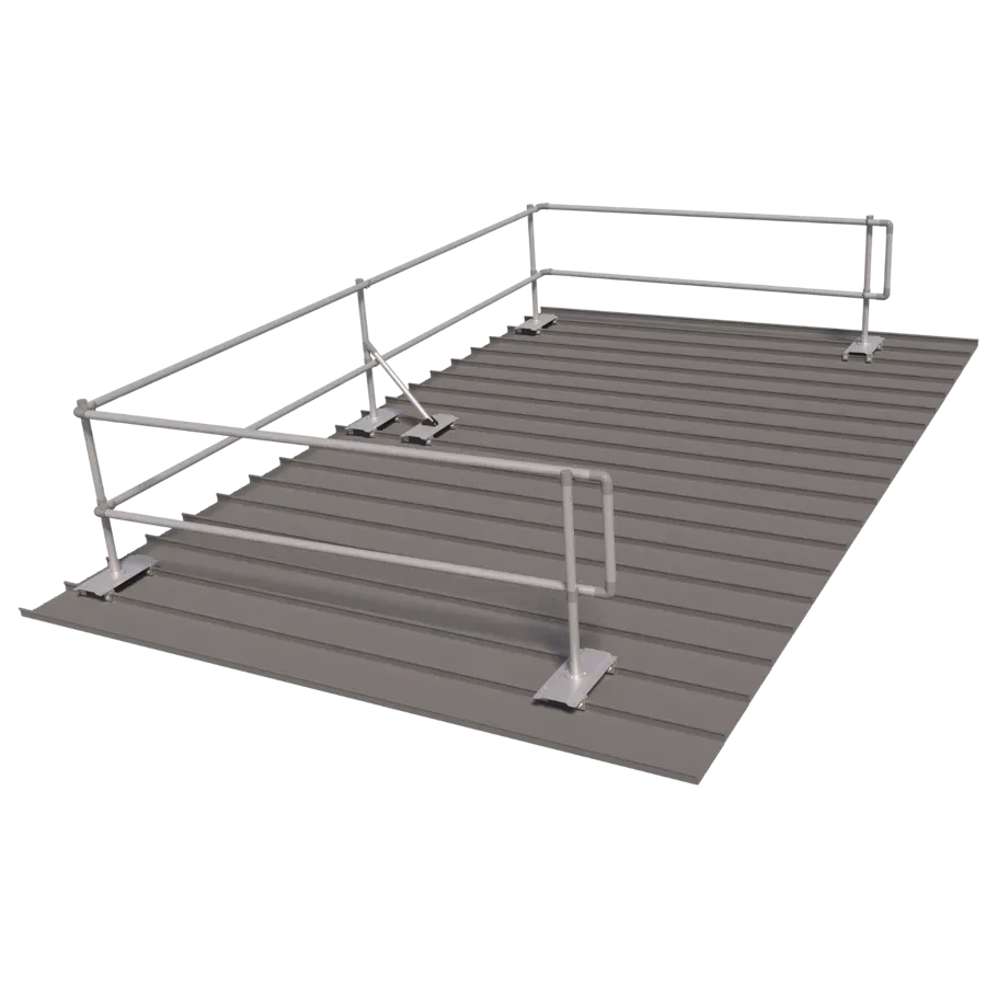 Guardrail for Standing Seam Roof