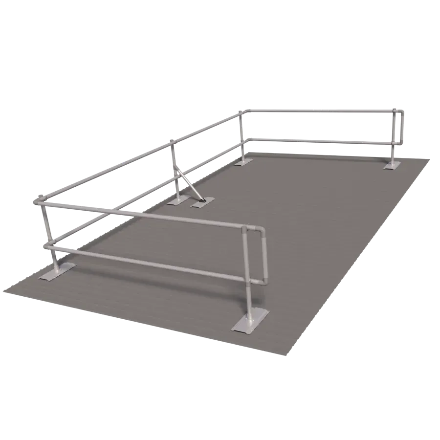 Guardrail for Trapezoidal Roof