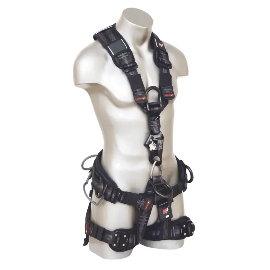 Epic Rescue Harness w/ Integrated Chest Ascender 6 Point Adjustment, 4 Point Attachment