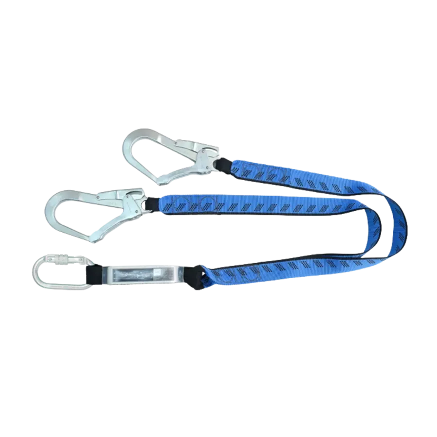 Essential Twin Leg Shock Absorbing Webbing Lanyard