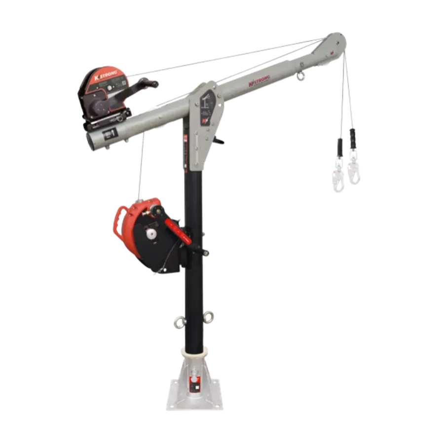 Modular Davit with Floor Mounting Base