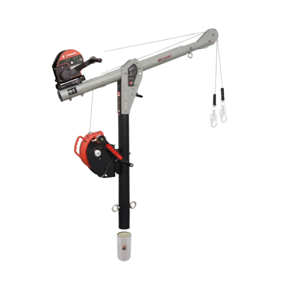 Modular Davit with Core Mounting Sleeve Assembly