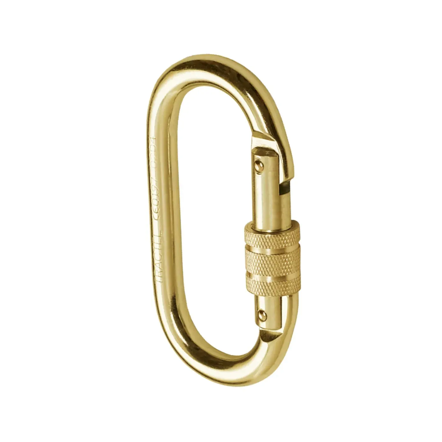 Carabiner with semi-automatic locking