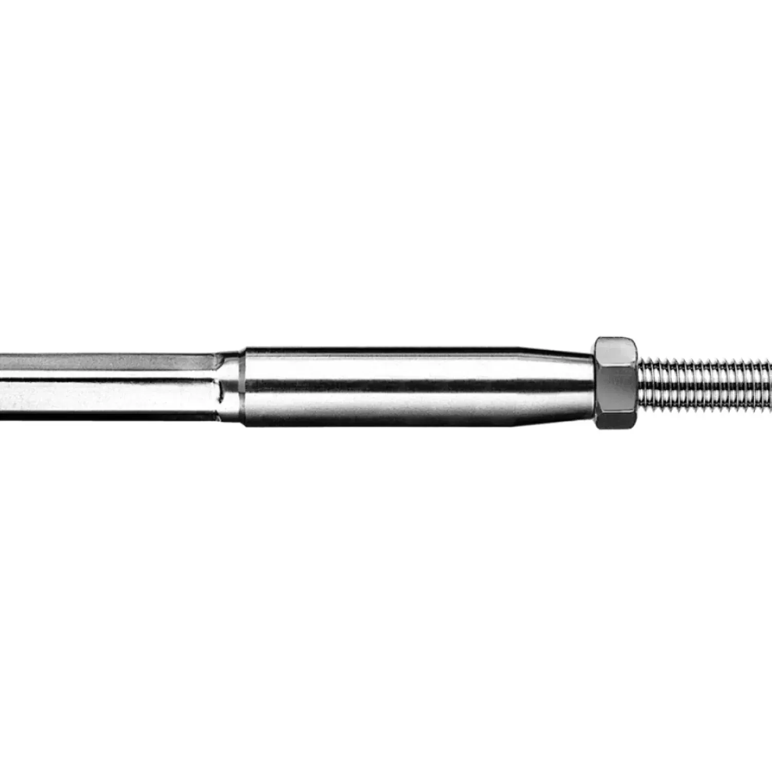 Clevis and internal thread-end right-hand swaged for rope Ø 10 - 16 mm