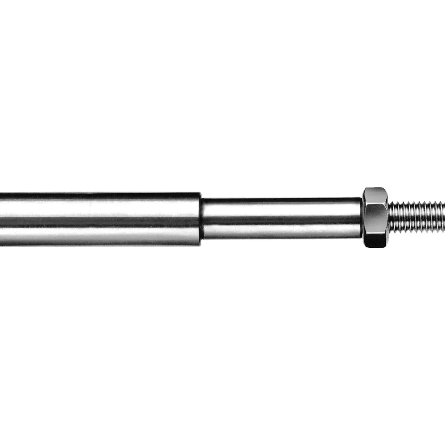 Clevis and internal thread end swivel swaged