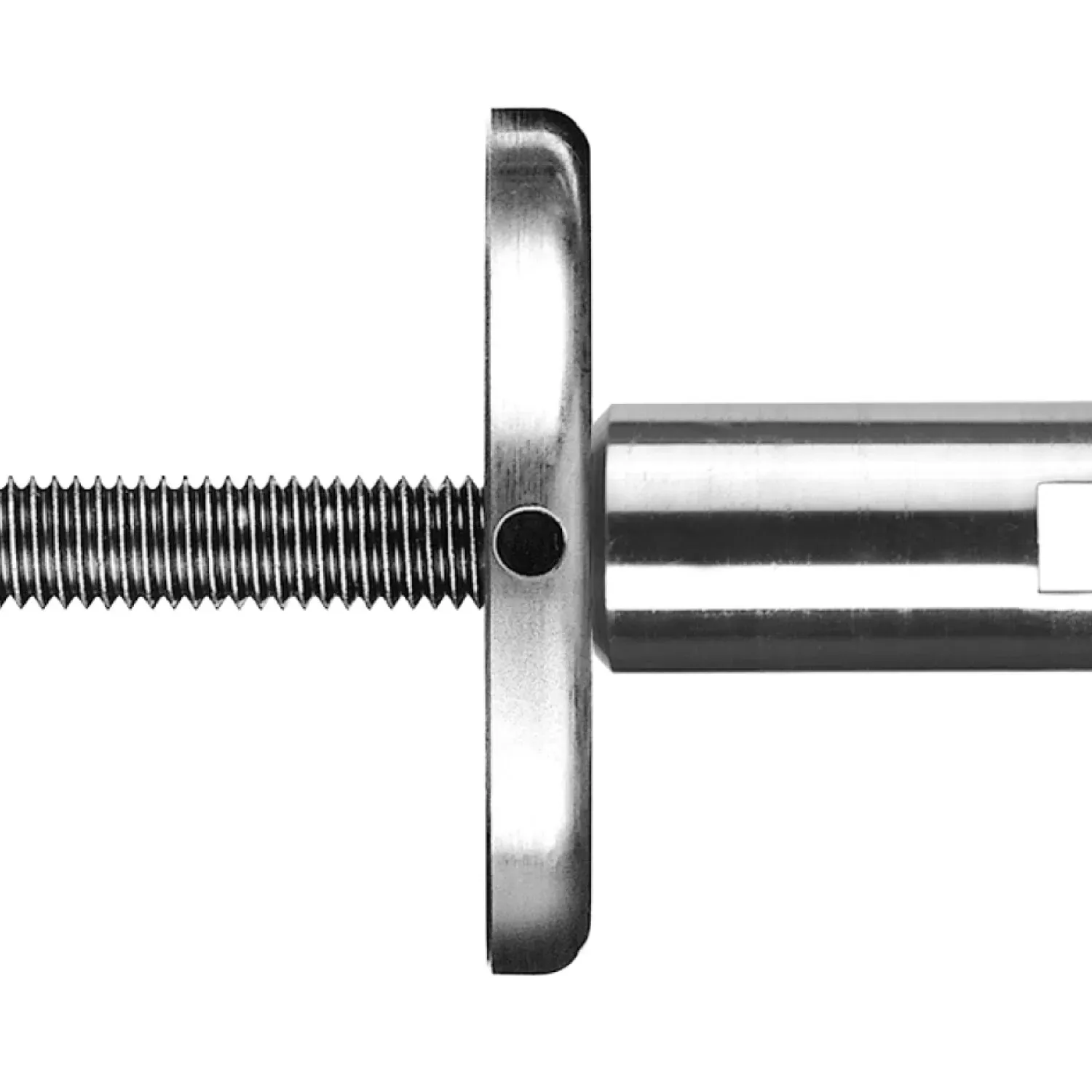 Clevis with support disc