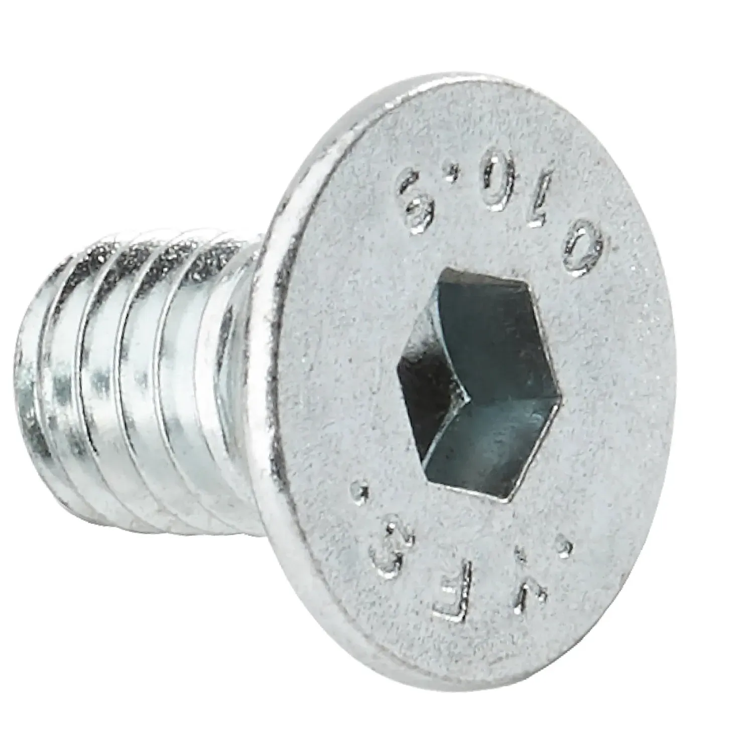Countersunk socket screw without shaft