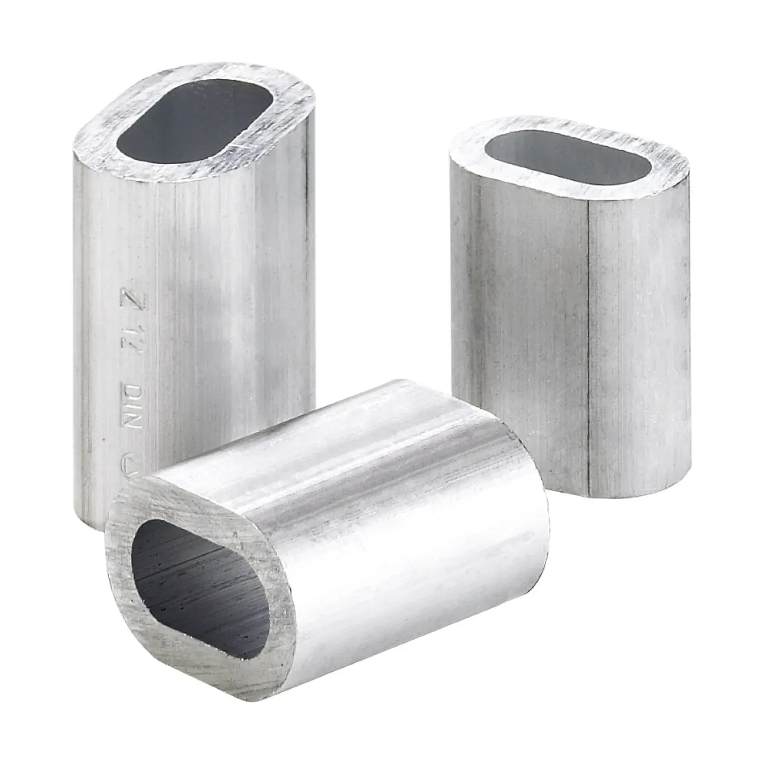 Crimping sleeves made of aluminium