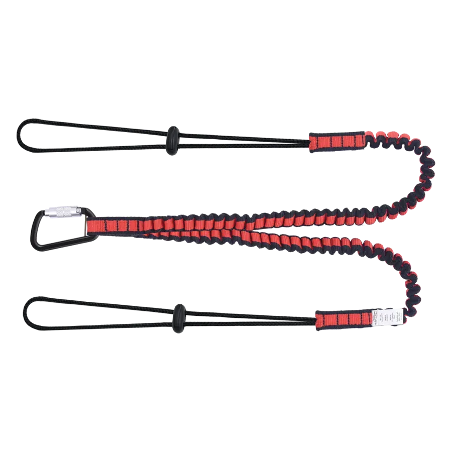Tool Lanyard Twin Leg with Drawstring Cord and Karabiner