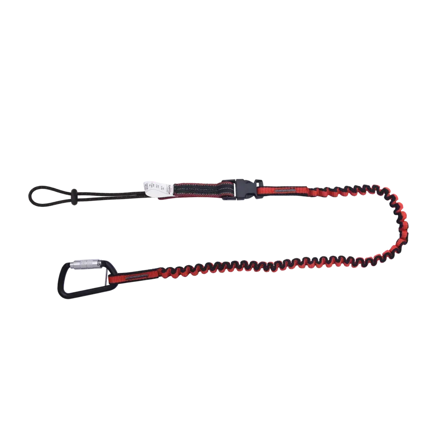 Tool Lanyard with Detachable Elasticated Screwgate Karabiner