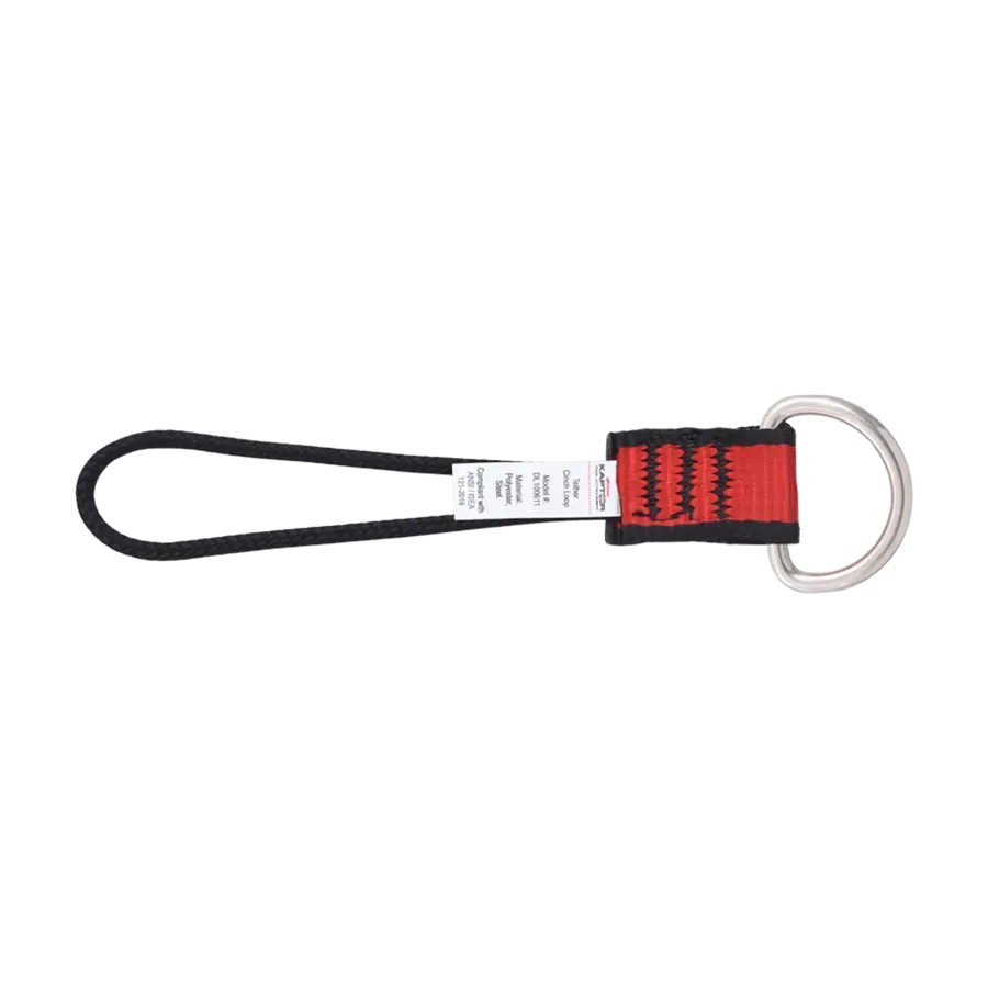 Tool Attachment Loop with D-Ring and Cord Loop