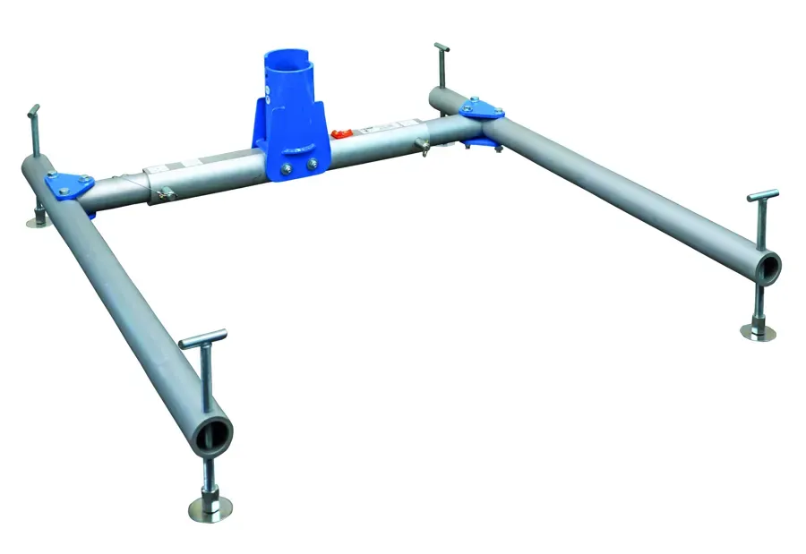 Portable H base self-stabilizing for Davitrac