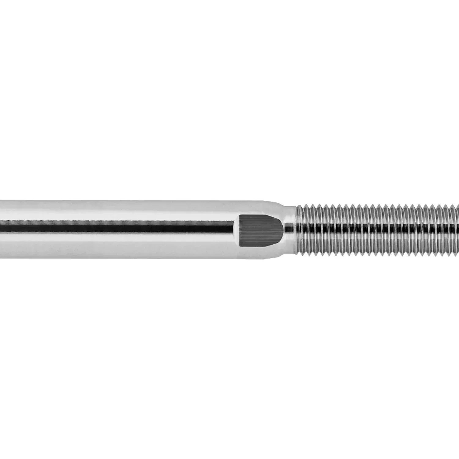 External thread end left-hand Forte round swaged