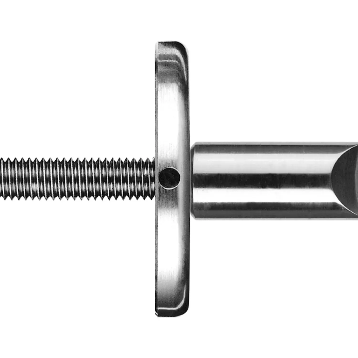 Eye end with support disc
