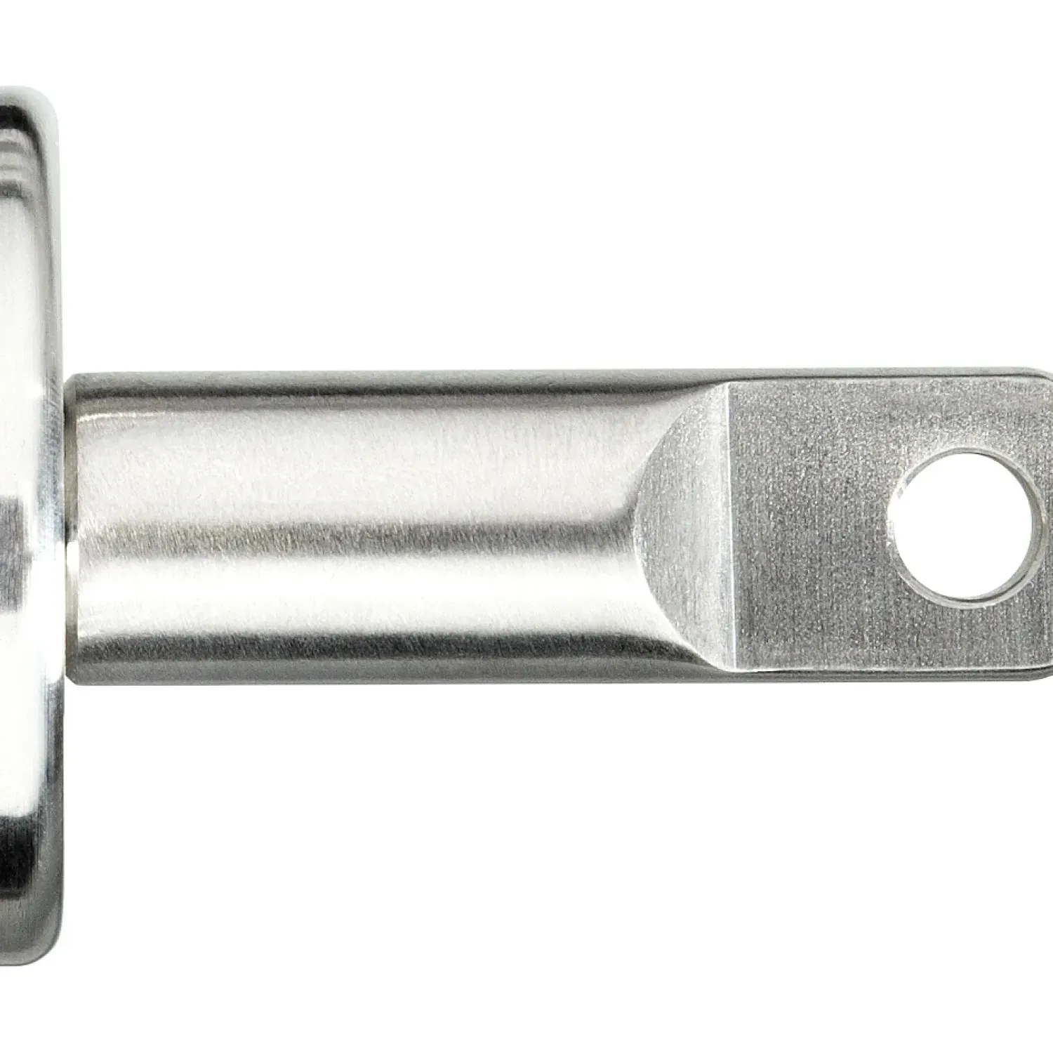 Eye end with support washer and countersunk holes
