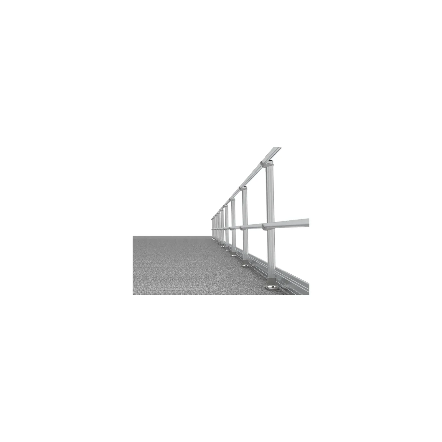 Fixed Guardrail with Kickboard