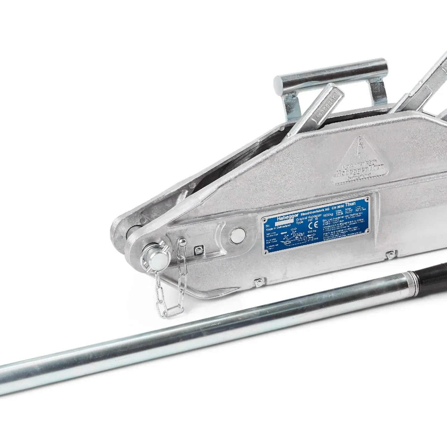 Habegger HIT-16 manual rope hoist with lever tube