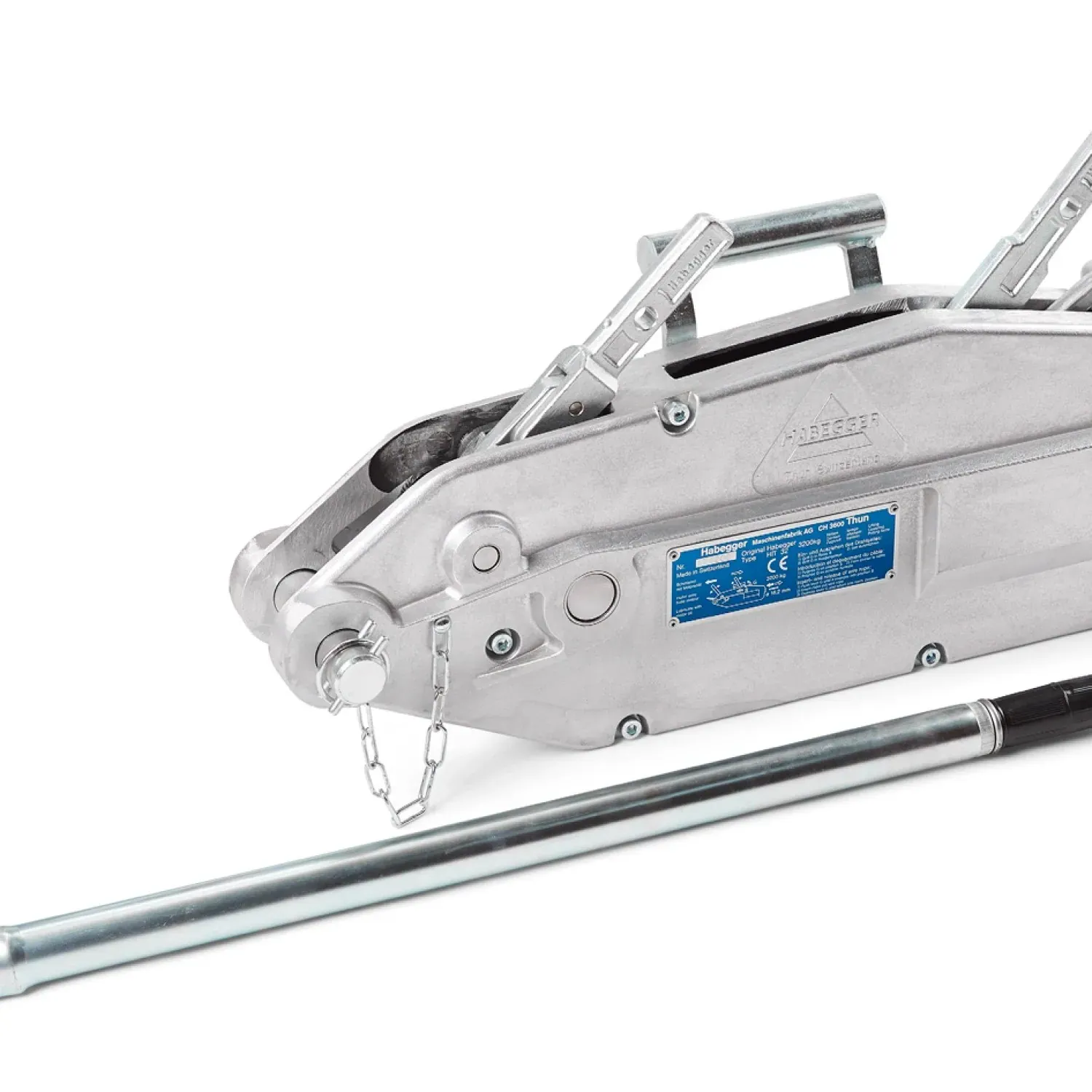 Habegger HIT-32 manual rope hoist with lever tube