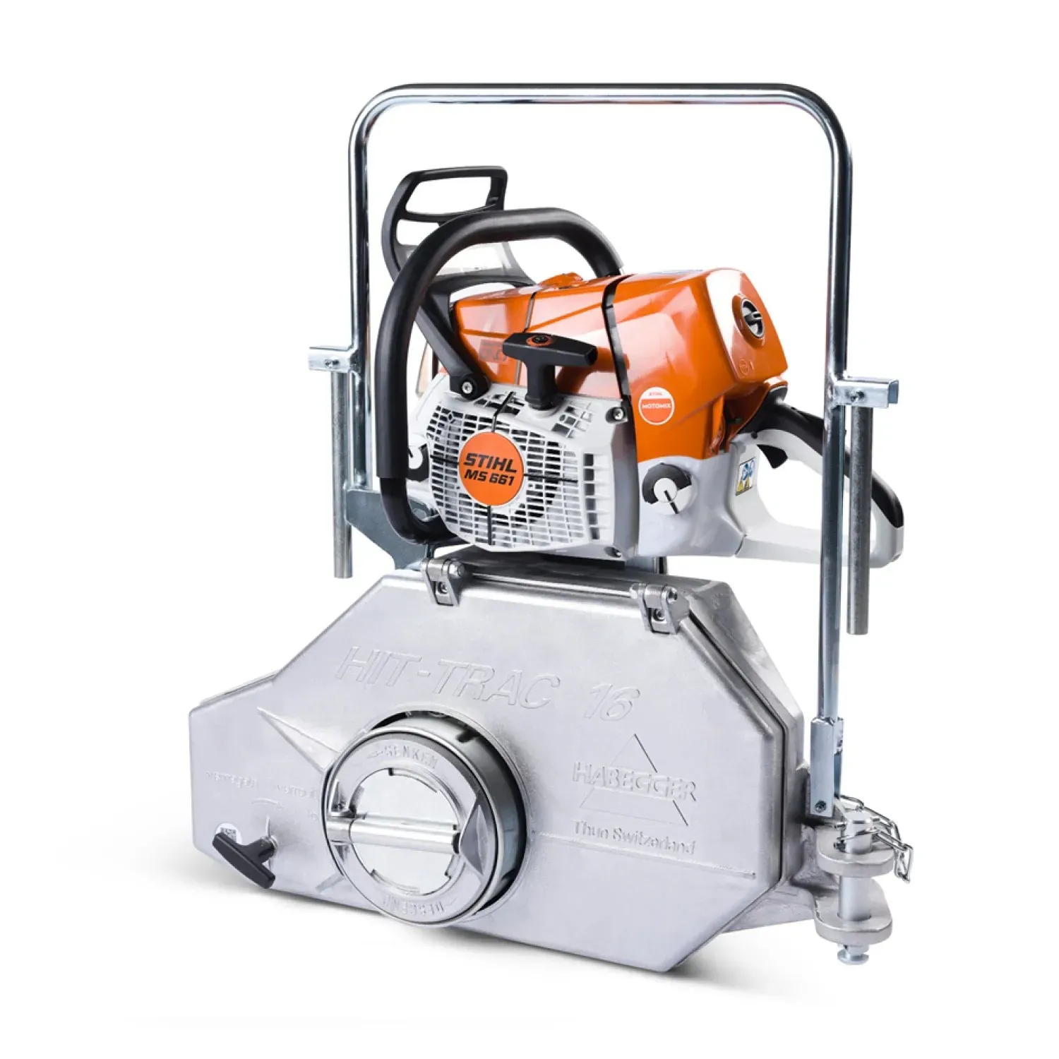 Habegger HIT-TRAC 16B gasoline motorized rope hoist, with carrying handle