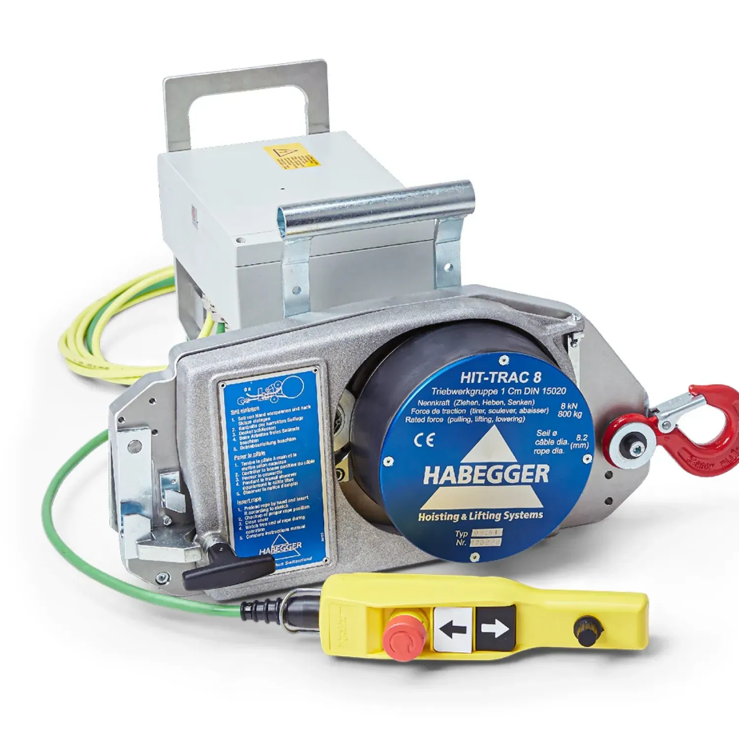 Habegger HIT-TRAC 8E electric motorized rope hoist