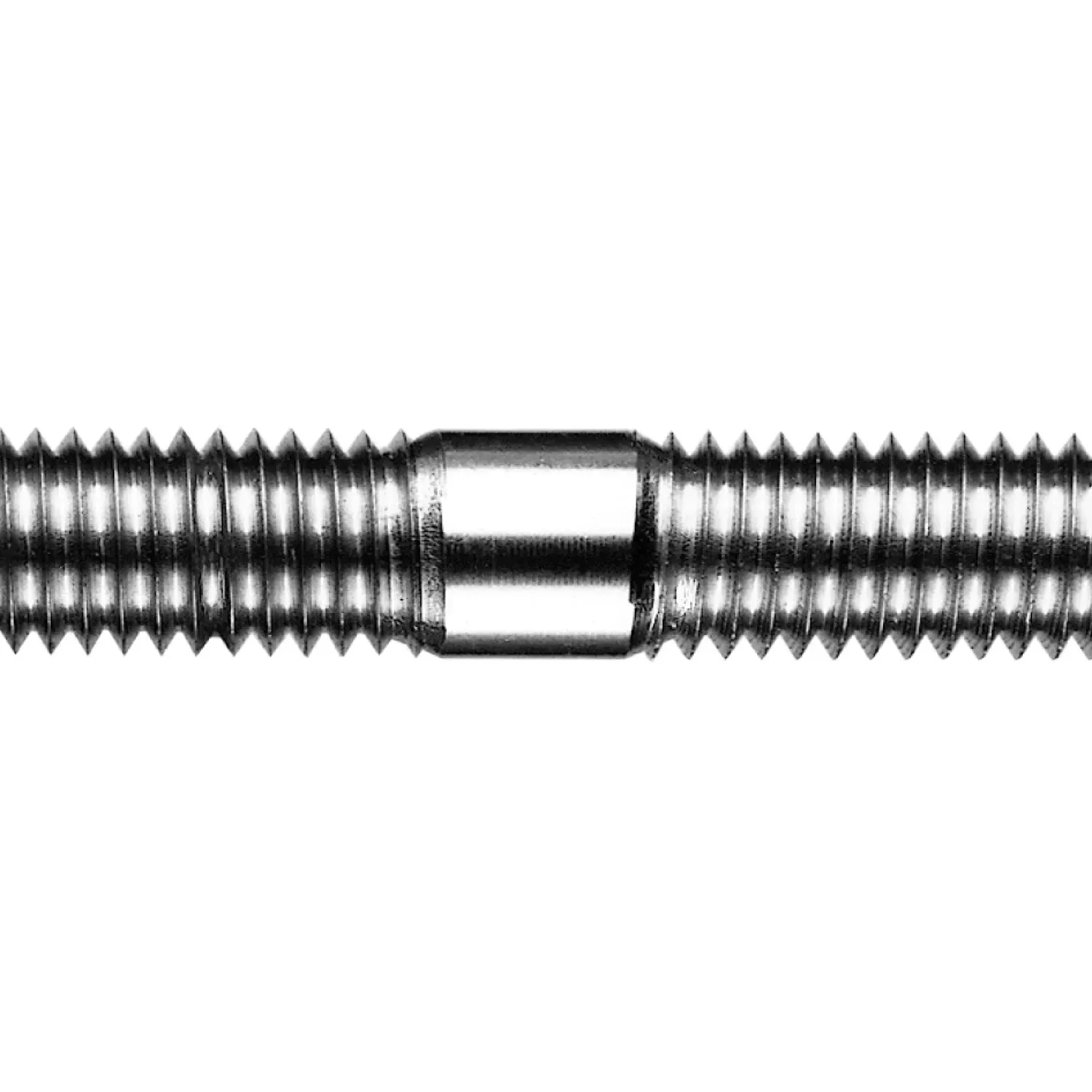Headless screw dual thread right and left-handed