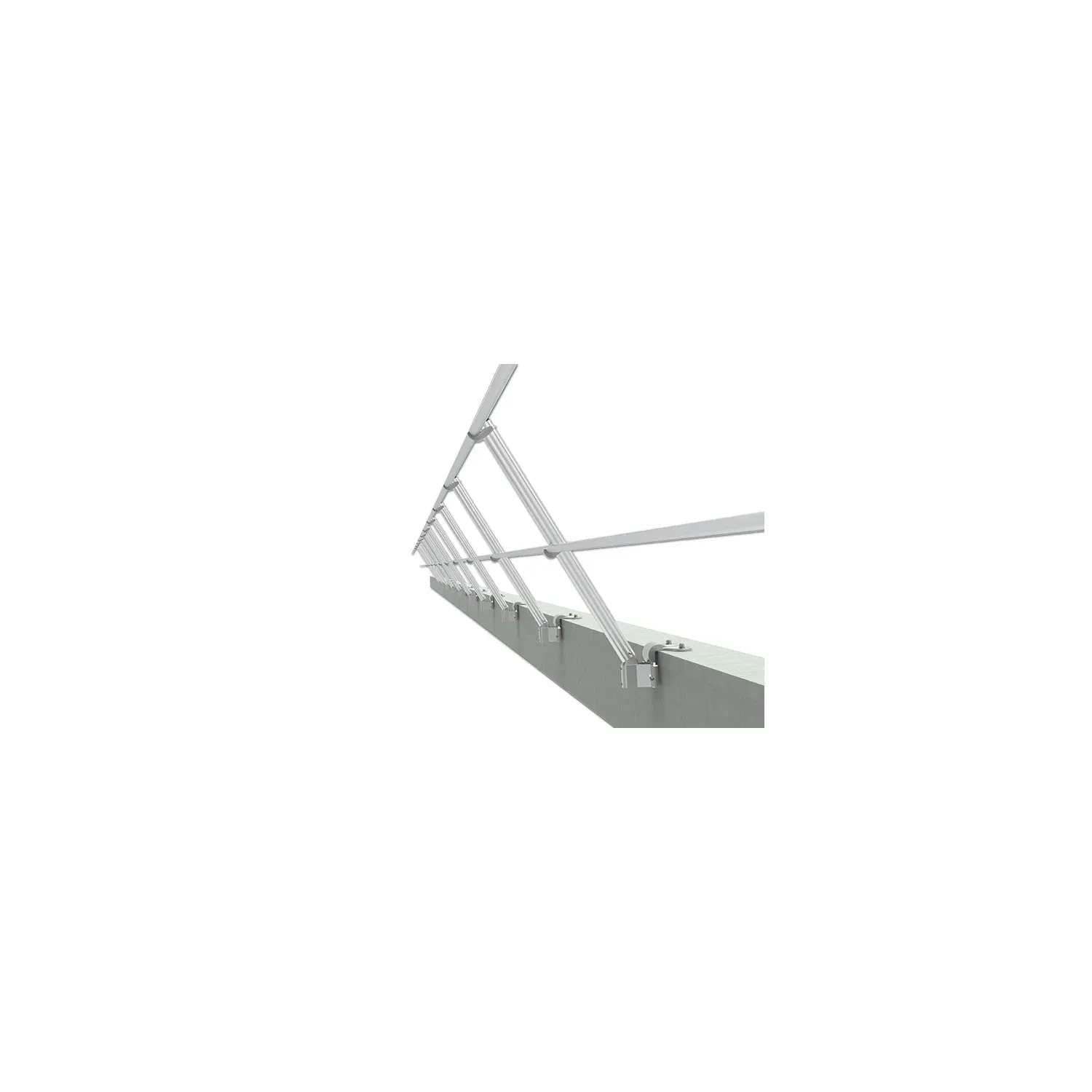 Inclined Z-Bracket Guardrail System