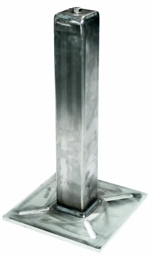 Anchor post with a square base plate 270 x 270 mm