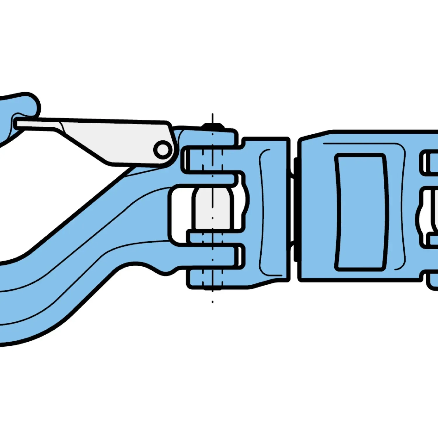 Insulated swivel with half cupling link and coupling hoist hook