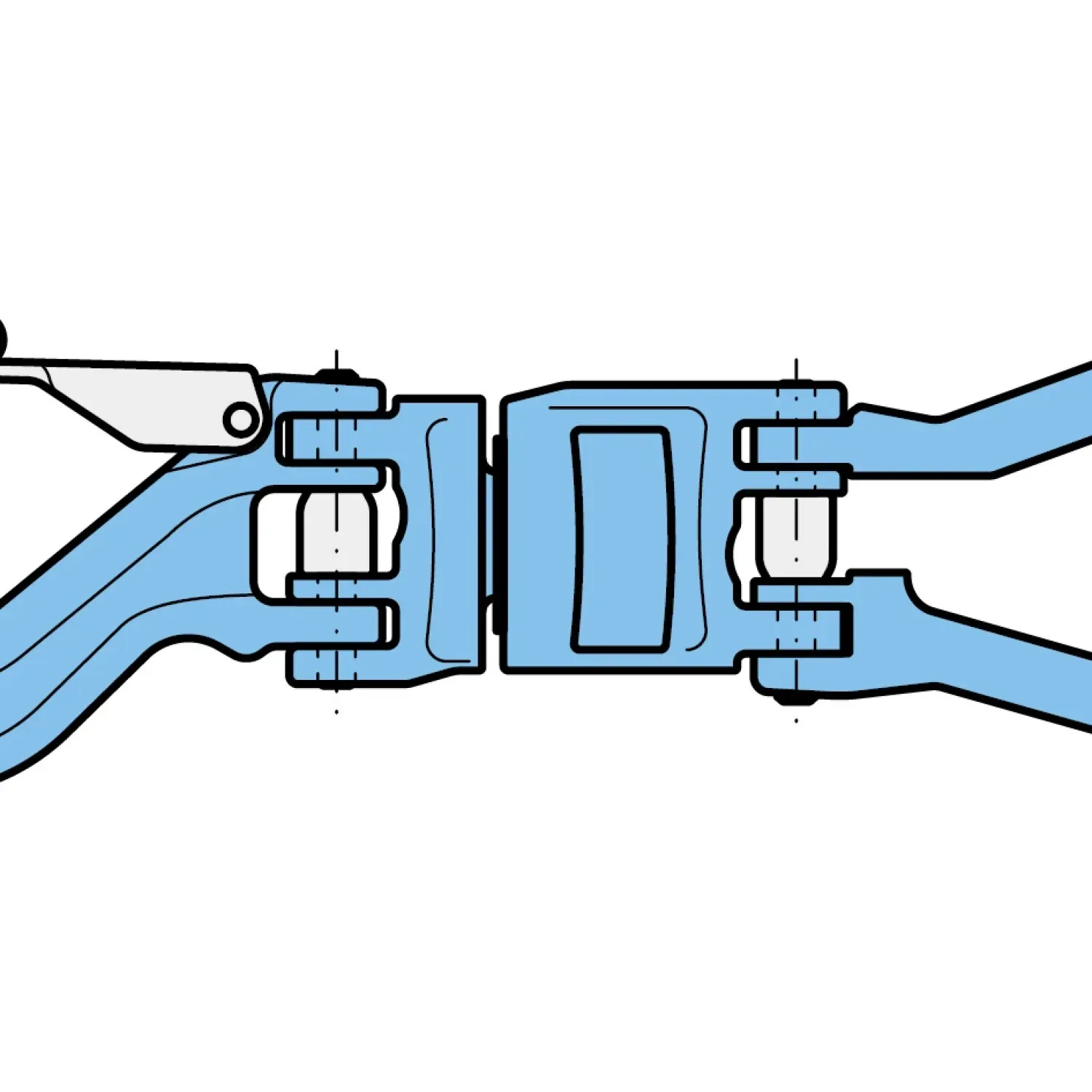 Insulated swivel with open master link and coupling hoist hook