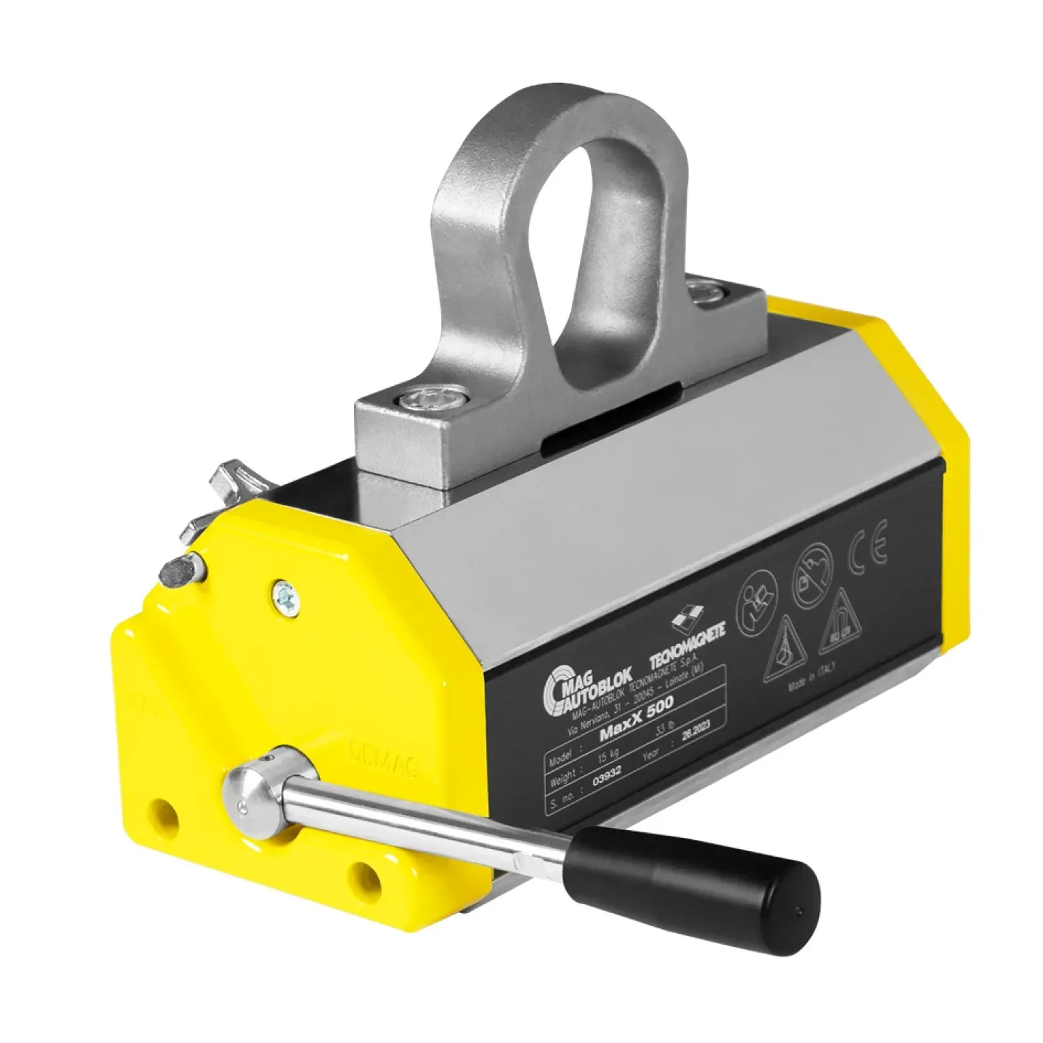 Lifting Magnet MaxX for flat and round stock