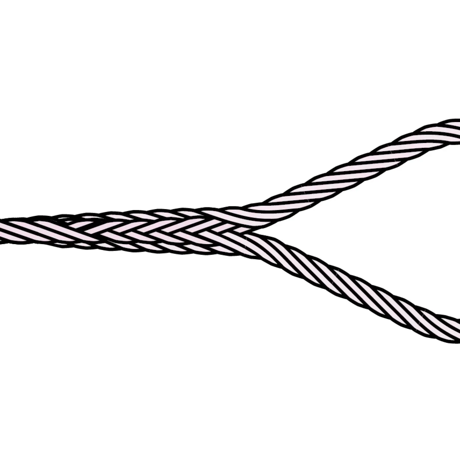 Loop spliced without thimble