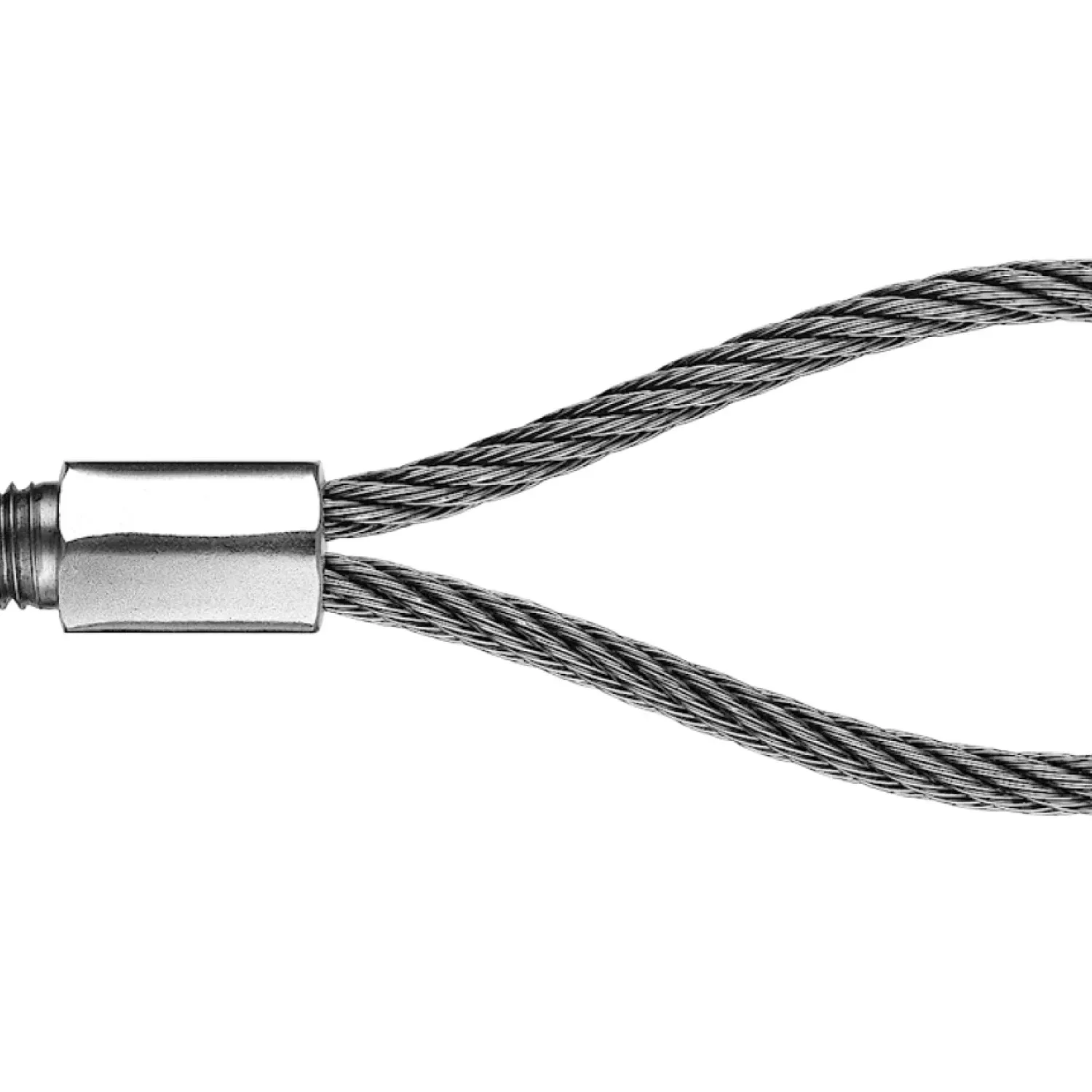 Loop with external thread left-hand compressed