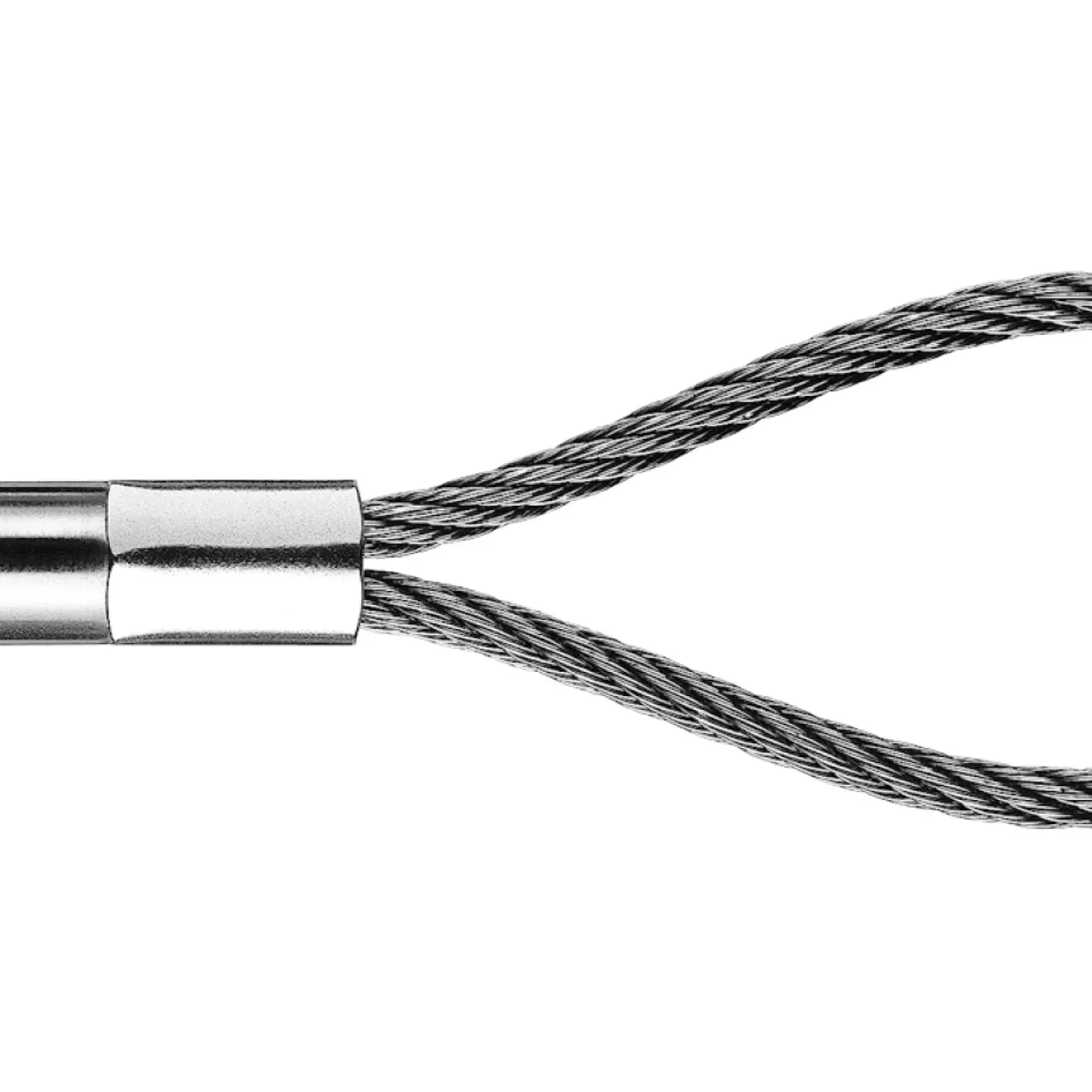 Loop with internal thread right-hand compressed