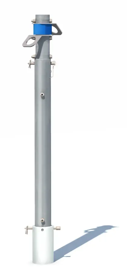 Davimast equiped with 2 anchor points 360° to secure persons