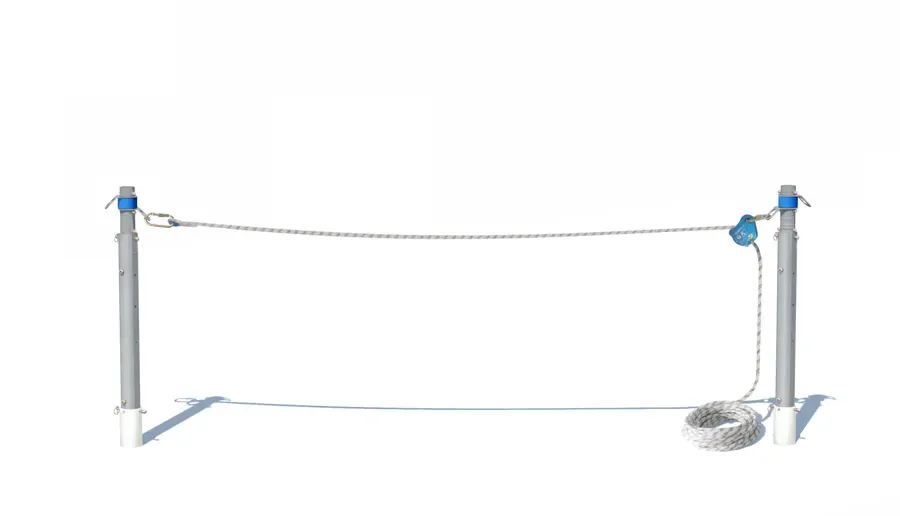 Davimast equiped with 2 anchor points 360° for horizontal lifeline