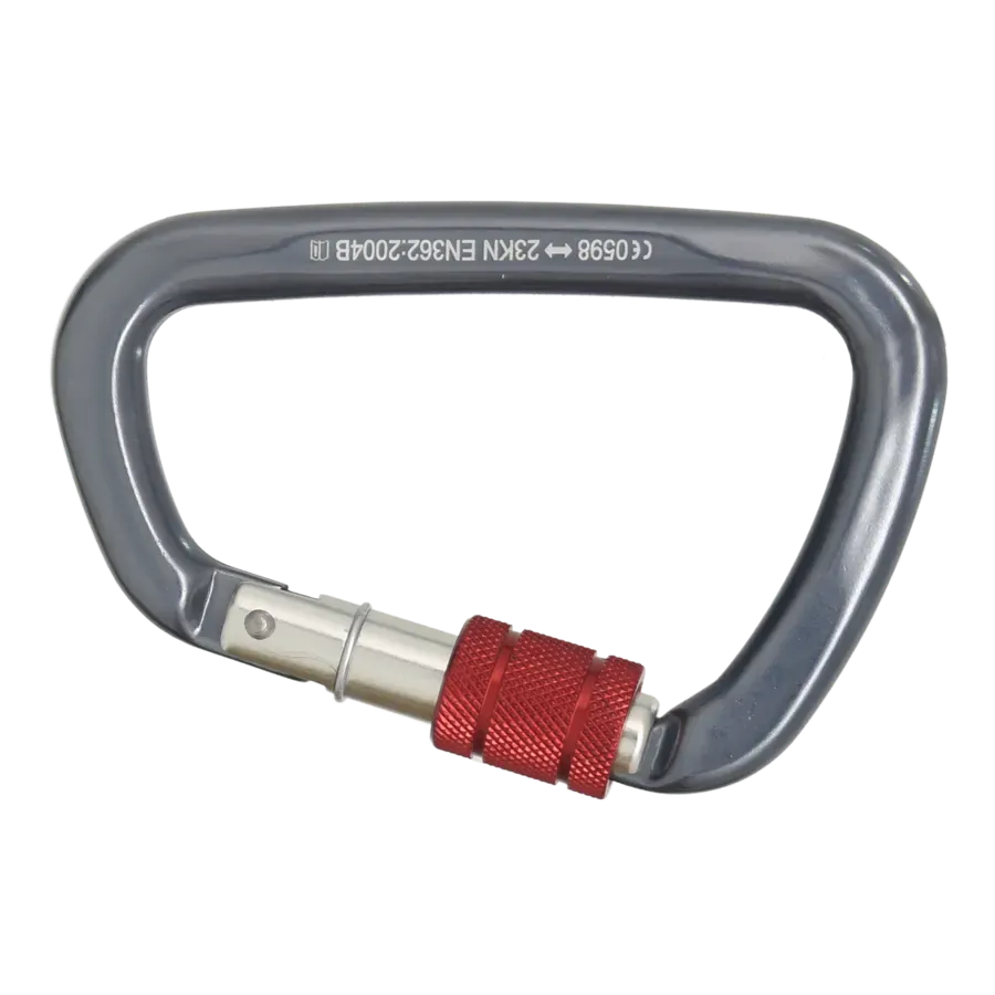 Aluminum Screw Gate Bulb Type Karabiner