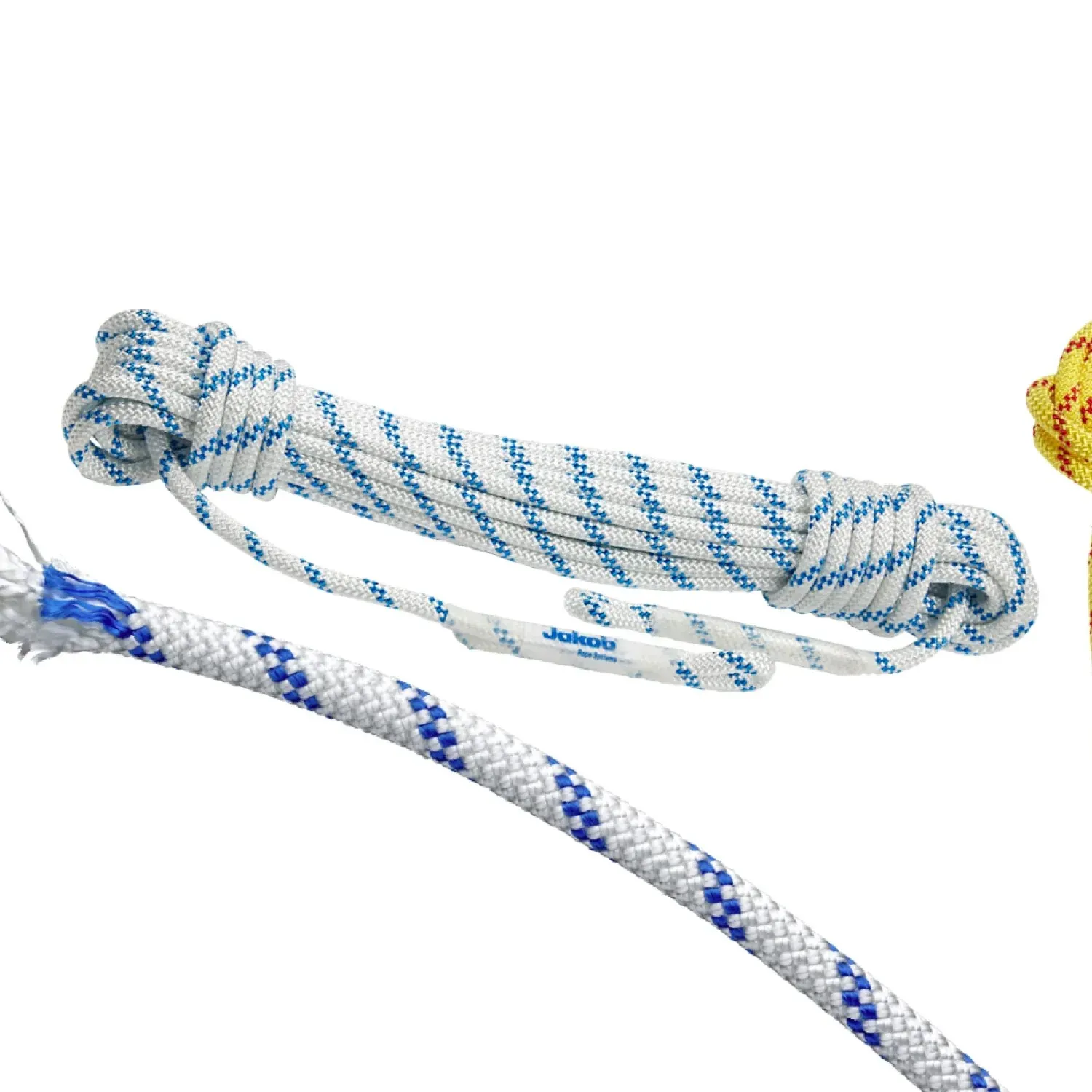 Polyamide kernmantle rope Jakob®-Statik both ends with a needled loop