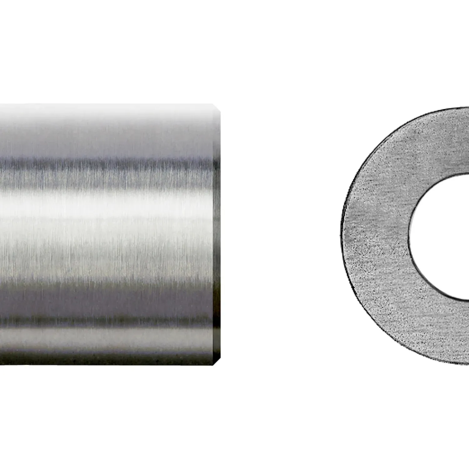 Post fitting flat shape for external thread