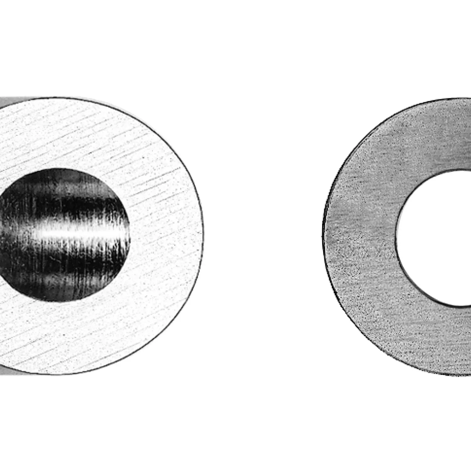 Post fitting flat shape for external thread