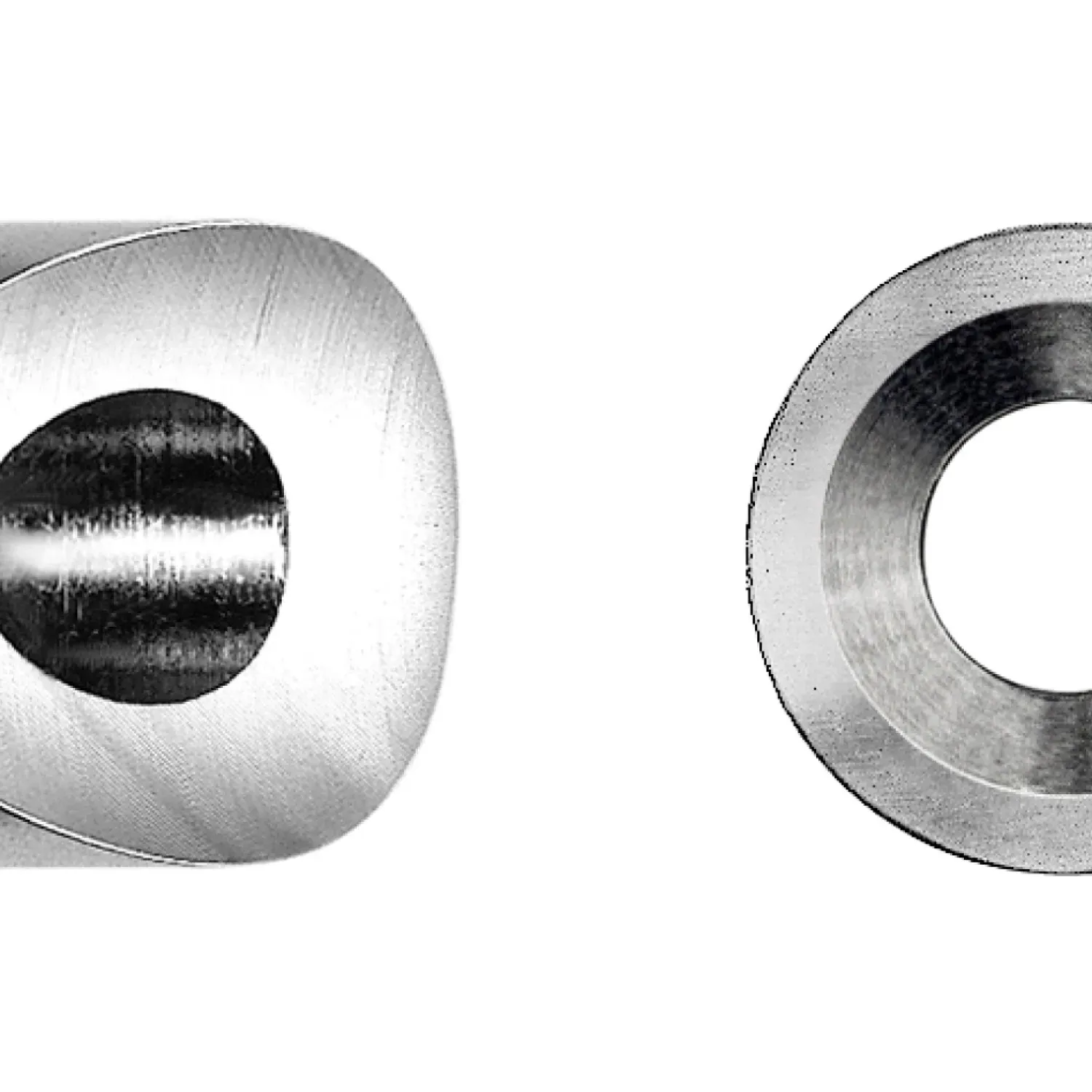 Post fitting round shape for end-stop with countersunk head 90°