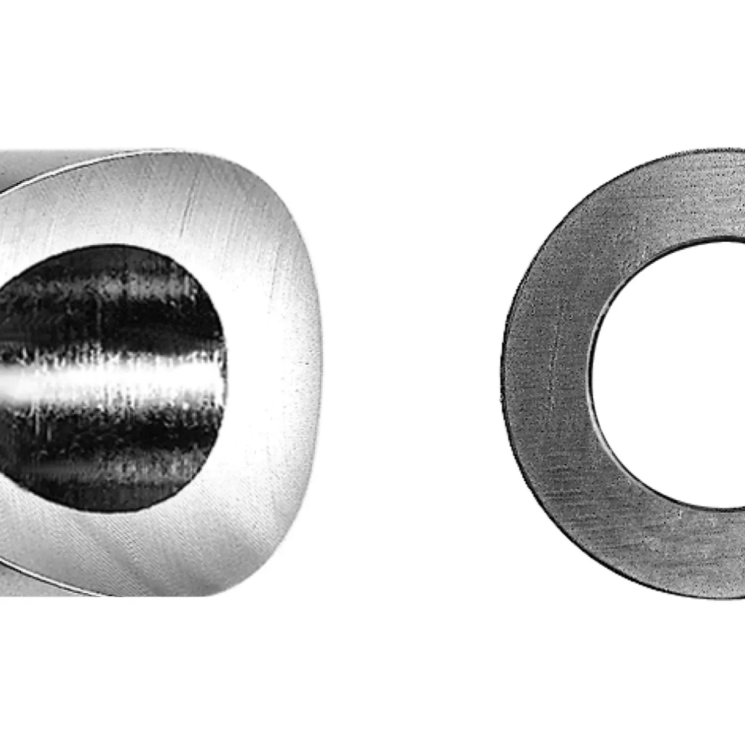 Post fitting round shape for end-stop with radius head Univiss