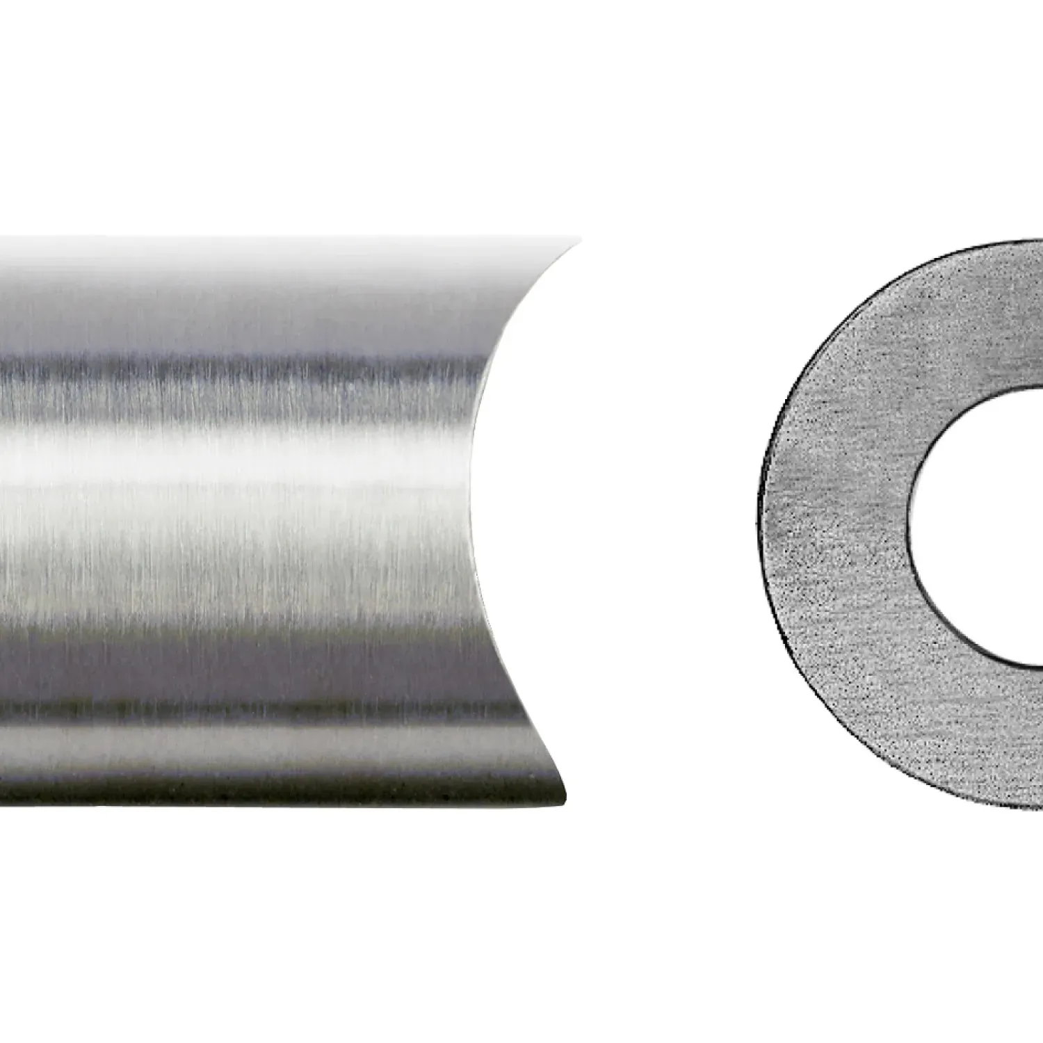 Post fitting round shape for external thread