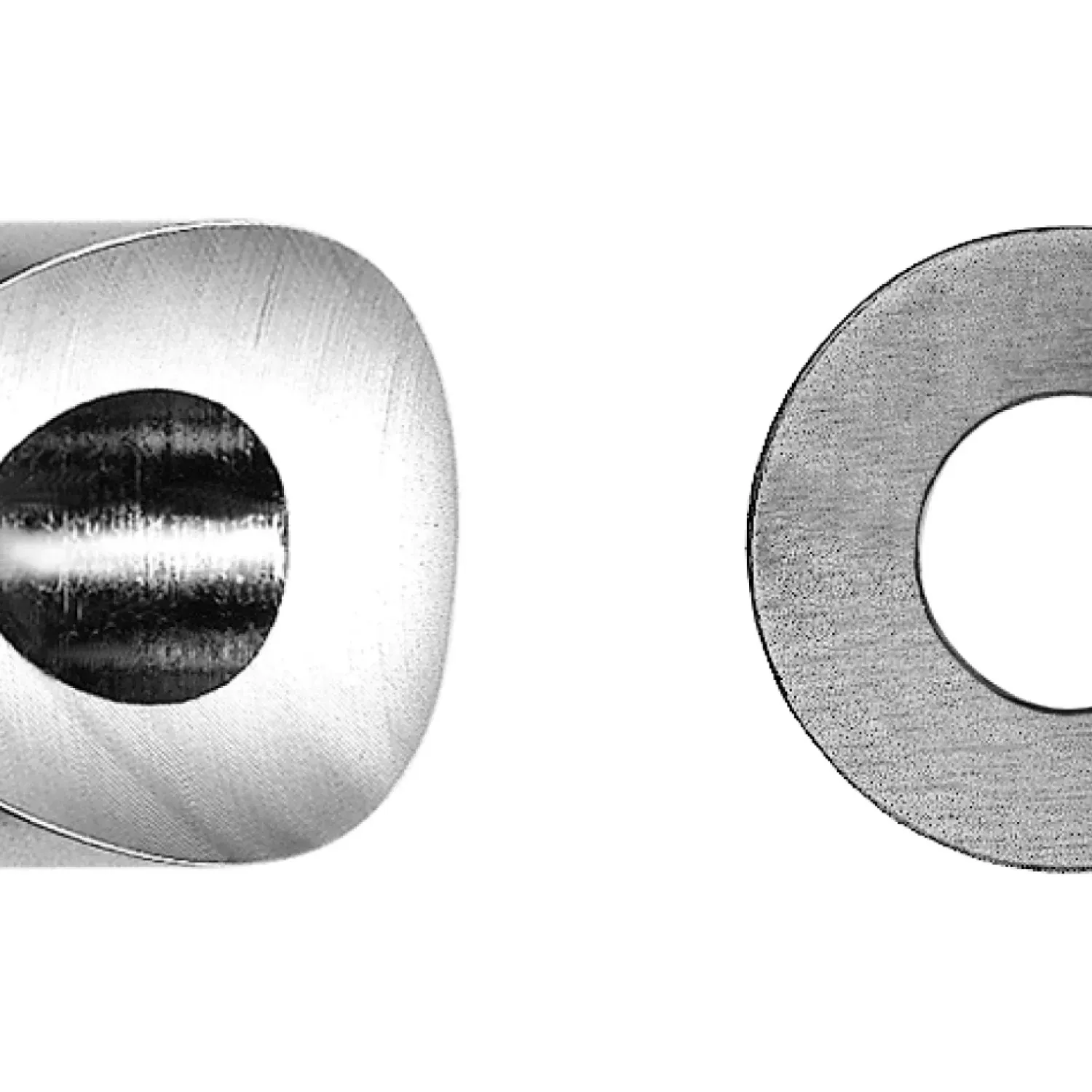 Post fitting round shape for external thread