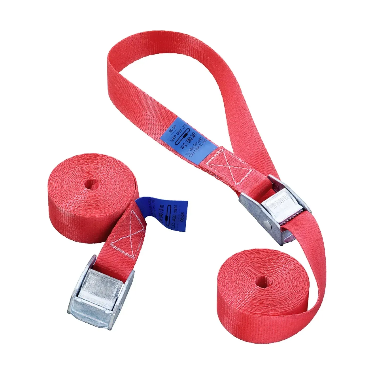 Quick-action strap assembly with cam buckle