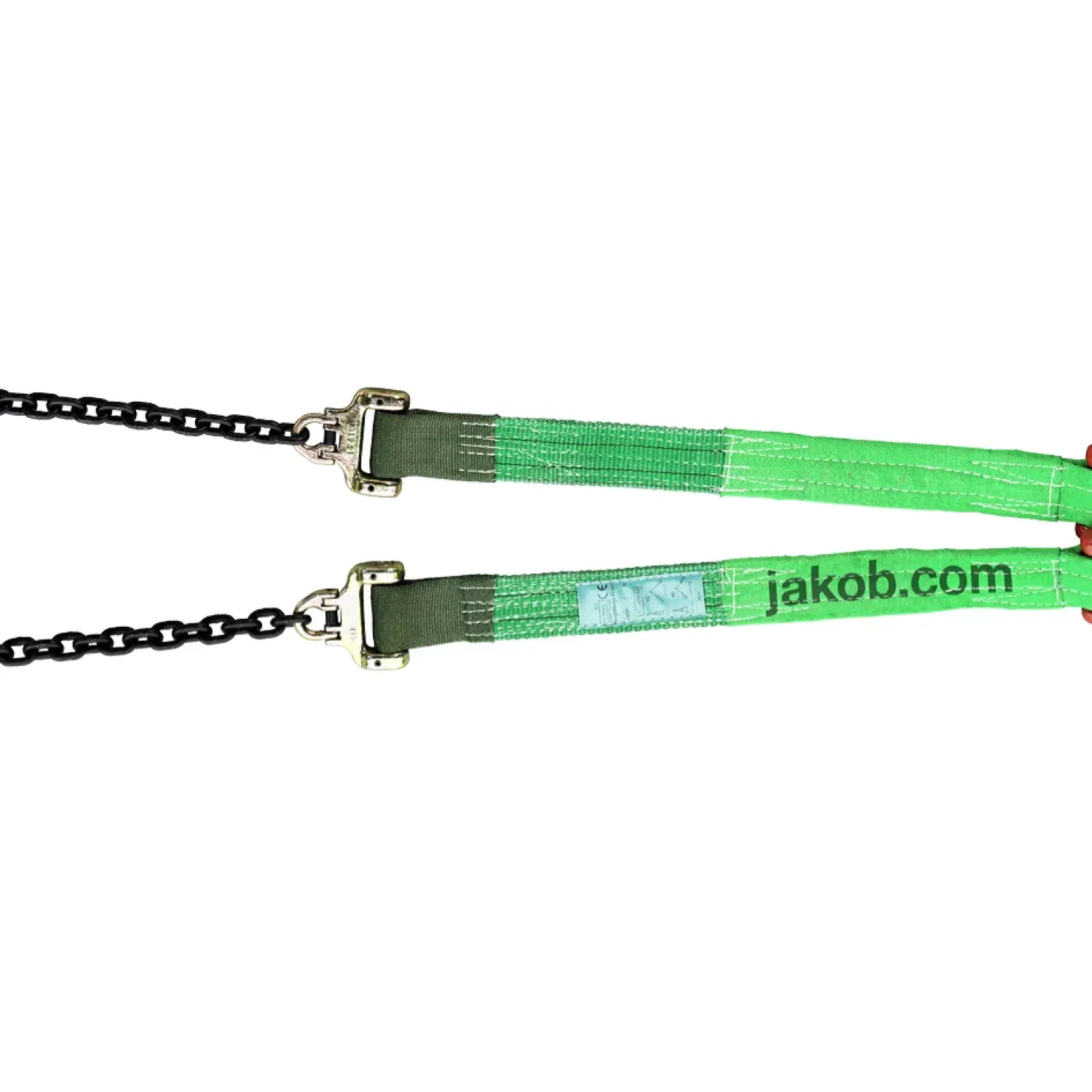Reversible system web sling assembly two-leg mit Sicherheitshaken und Gabelkopfhaken