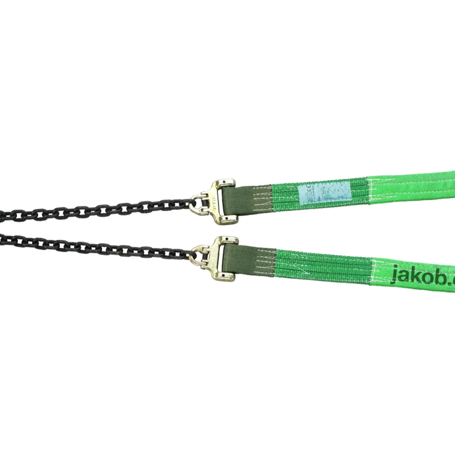 Reversible system web sling assembly two-leg with clevis sling hook and sliding hook